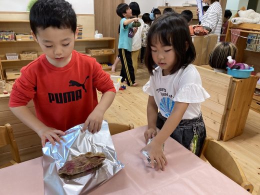 11月11日（月）みどり組　やきいも